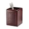 Dacasso Brown Crocodile Embossed Leather 3-Piece Desk Set DF-2037 - alternate 2